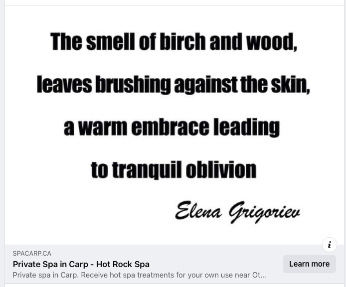 Hot Rock Spa — Creative writing challenge.